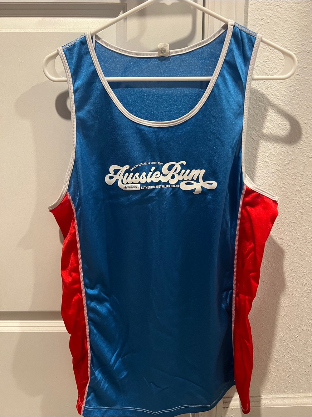 AussieBum Blue & Red Athletic Tank Top